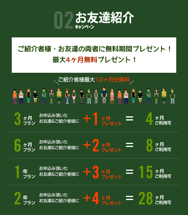 お友達紹介キャンペーン